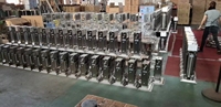 Machine à farcir les saucisses manuelle Linkrich TV-10L en acier inoxydable argenté de haute qualité, moteur écologique, garantie 1 an