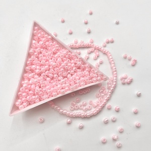 Série Crème Cristal Lampwork & Perles de Verre Bijoux de Corps Perles de Riz Colorées Collier de Cheville Taille avec Corde Lâche Extensible - Product Image 5