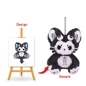 Großhandel Soft Kawaii Custom Tier Plüsch tier Schlüssel bund Plüsch Schlüssel bund Tier - Product Image 6