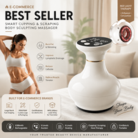 Masseur de drainage lymphatique 4-en-1, appareil de sculpture corporelle anti-cellulite, réduit la cellulite, les vergetures et la graisse, pour le ventre, les jambes et les bras