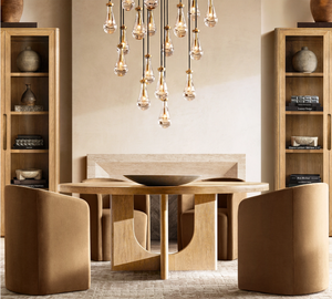 Sedia da Pranzo con Braccioli in Stile Americano Personalizzabile Rhoohill, Moderna Sedia in Velluto per Sala da Pranzo - Product Image 4