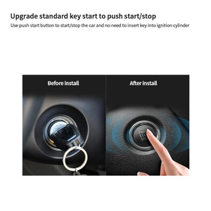 EASYGUARD Universal EC002-BE2-NFC Car Alarm System with Push Start Button & <b>Remote</b> Start & Passive Keyless Entry - Product Image 4