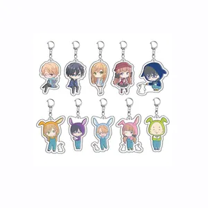 Anime câu chuyện tình yêu của tôi với yamada-kun tại lv999 Keychain phim hoạt hình Cosplay Móc Khóa Mặt dây chuyền xe Móc Chìa Khóa Phụ kiện túi