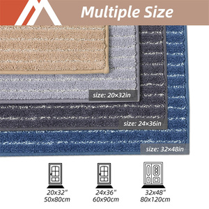Paillassons d'entrée intérieure personnalisés 24X35Inch Dirt Trapper <span class=keywords><strong>Tapis</strong></span> <span class=keywords><strong>de</strong></span> porte avant lavable antidérapant Nettoyage facile - Product Image 2