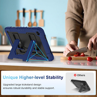 Étui de tablette robuste en silicone PC avec béquille pliable antichoc pour Samsung Galaxy Tab A11 8,7 pouces 2025 A9 8,7 pouces 2023