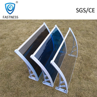Auvent d'entrée de maison en Polycarbonate Offre Spéciale, auvent de soleil, porte transparente, pare-soleil, auvent, gouttière