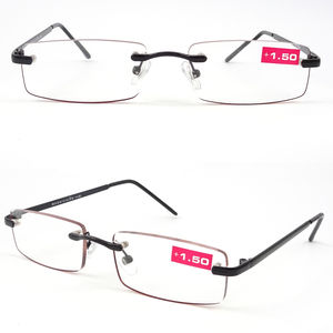 2021年卸売ユニセックス男女兼用薄型リムレスメタルフレーム老眼鏡 - Product Image 4