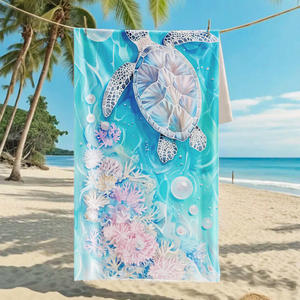 MB880 personalizado niños adultos tamaño <span class=keywords><strong>Karol</strong></span> <span class=keywords><strong>G</strong></span> nuevo diseño Manana Sera Bonito impreso poliéster suave Toalla de playa - Product Image 6