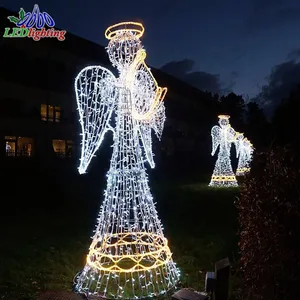 led street display3d angel motif sculpture light Christmas lighting