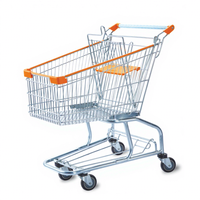 Keranjang Belanja Supermarket Mobil Troli Belanja Beroda 1 Buah/Pp Tas dengan Keranjang Kualitas Tinggi TGL-B-120L 120Liter