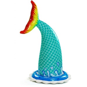 Mermaid Tail Water Spray Inflatable Toy 160cm Outdoor Play For Children PVC Material - Product Image 3