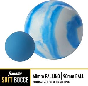 Set di <span class=keywords><strong>Bocce</strong></span> Franklin Sports - 8 Palline per Tutte le Condizioni Meteo, 1 Pallino - Set Professionale Americano per Giochi all'Aperto, in Spiaggia e in Giardino - Product Image 3