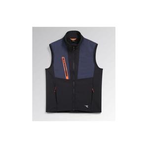 DIADORA UTILITY - 702.180066-C4725/3XL Chaleco ergonómico Softshell y nylon de Doble Material Denim negro/azul CHAQUETAS DE TRABAJO - Product Image 1