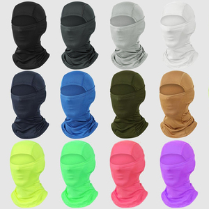Grosir masker Ski berkualitas tinggi masker wajah Logo kustom masker wajah rajut penutup wajah penuh masker Ski 1 2 3 lubang topi Balaclava pemasok topi - Product Image 2