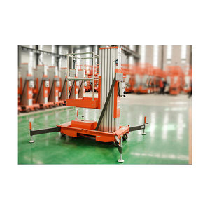 Plataforma Elevadora Hidráulica Eléctrica de Columna Única de Aleación de Aluminio, Elevador Móvil Pequeño para el Hogar de 4/8 Metros - Product Image 2