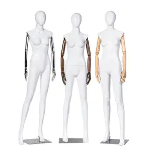 Mode Witte Matte Full Body Mannequins Vrouwelijke Vrouwen Zitten/Staande Curvy Kleding Hele Lichaam Glasvezel Vrouwelijke Mannequins