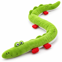 Jouet pour chien en peluche extra long avec 3 points sonores pour les jeux de traction