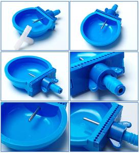 Cuenco bebedero automático, accesorio de jaula de conejo azul, larga duración de servicio, de plástico, nuevo, de fábrica - Product Image 5