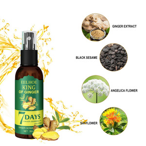<span class=keywords><strong>Olio</strong></span> riparatore per capelli alle erbe Eelhoe King Of Ginger, miscela di <span class=keywords><strong>olio</strong></span> germinale allo zenzero 7days, soluzione per la crescita dei capelli, spray per la cura dei capelli per donna - Product Image 4