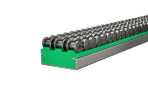 Donglong nhà máy bán hàng trực tiếp nhựa lá chuỗi hướng dẫn đường ray màu xanh lá cây chuỗi hướng dẫn đường ray - Product Image 3