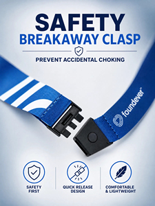 Custom Adjustable <b>Polyester</b> <b>Lanyards</b> With Safety Breakaway Neck Buckle School Student ID Card Holder Rope Printed Kids <b>Lanyards</b> - Product Image 6