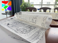 Película para Plotter CAD para Dibujo Técnico, Alta Absorción de Tinta para Impresiones Nítidas