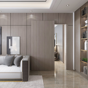 Interior Hidden Track Invisible Back Ghost Wall Mount Sliding <strong>Door</strong> System With Soft Closing
