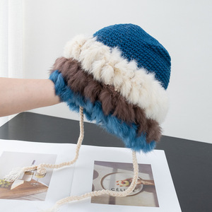 <span class=keywords><strong>Bonnet</strong></span> d'hiver pour <span class=keywords><strong>femme</strong></span>, style <span class=keywords><strong>péruvien</strong></span>, avec couvre-oreilles, en sherpa, pour le ski et la neige - Product Image 2