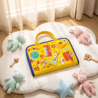 Nouveau design DIY en feutre, jeu éducatif Montessori 8 en 1 pour tout-petits, planche d'activités sensorielle pour bébés