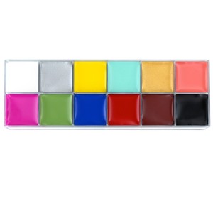<span class=keywords><strong>Pintura</strong></span> Corporal Acrílica Temporal de 96G, 12 Colores, <span class=keywords><strong>para</strong></span> Cara y Cuerpo de Adultos, con Plantillas - Crema de Larga Duración - Product Image 3