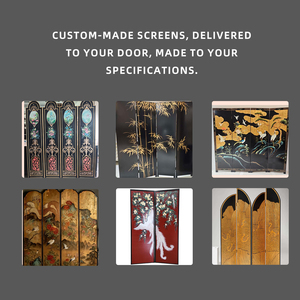 Divisori per Stanze Sationscreens in Legno Massello, Paravento Tradizionale Pieghevole per Soggiorno e Camera da Letto, Modello Antico 35412 - Product Image 5