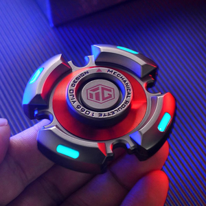 <span class=keywords><strong>Fidget</strong></span> <span class=keywords><strong>Spinner</strong></span> Kim Loại Sáng Bóng, Con Quay Ngón Tay Phát Sáng, Đồ Chơi Giảm Stress EDC, Quà Tặng Con Quay Cho Người Lớn, Đồ Chơi Quay Trên Bàn - Product Image 2