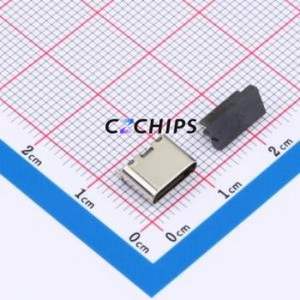 TYPE-C 6P LTH6.0 108 USB Connector SMD Connector ( Connector Type: Type-C )( Gender: Female )( Mounting Type: Vertical Mount ) - Product Image 1