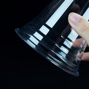 1000 Pack 16 oz Clear Plastic <b>Cups</b> PET Disposable <b>Cold</b> Drinking <b>Cups</b> with Flat Lids - Product Image 1