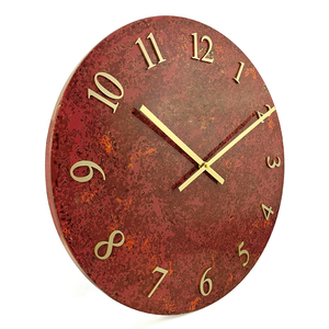 Trang trí nội thất Nhật Bản Zen wabi-sabi kim loại sang trọng truyền thống phi vật thể di sản văn hóa nghệ thuật sơn mài Trung Quốc Đồng hồ treo tường - Product Image 4