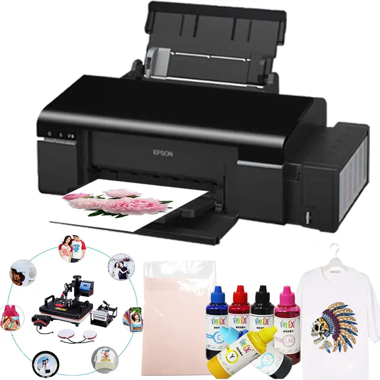 Impressora a jato de tinta tamanho A4 L805, máquina de sublimação para impressão de filme PET à venda
