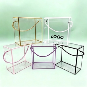 Christmas Custom Printing PET Clear Folding <b>Plastic</b> Gift <b>Boxes</b> Packaging Box for Candy Gifts <b>Plastic</b> Packing Box - Product Image 1
