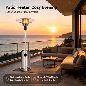 Nuevo <span class=keywords><strong>Calentador</strong></span> <span class=keywords><strong>de</strong></span> Patio Independiente <span class=keywords><strong>de</strong></span> <span class=keywords><strong>Gas</strong></span> <span class=keywords><strong>de</strong></span> Alta Calidad con Calentamiento Rápido, Control Remoto y Protección contra Sobrecalentamiento para Uso Doméstico y Exterior - Product Image 5