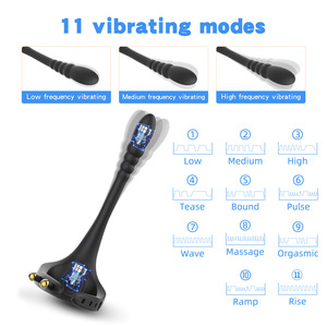 Venta al por mayor de vibrador de anillo de pene ajustable con control remoto con vibrador de próstata de cuentas de tracción anal para la <span class=keywords><strong>erección</strong></span> de eyaculación retardada - Product Image 3