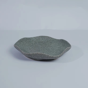 Nordic Granite Stone Tableware Creative Ruffled <b>Ceramic</b> <b>Plate</b> Hotel Dinner <b>Plate</b> Family <b>Plate</b> - Product Image 1