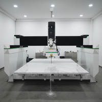 Máquina CNC de 5 Ejes para Corte de Losas de Cuarzo, Mármol y Granito con Servomotor, Bomba de Engranajes y Riel Guía Hiwin de 11KW