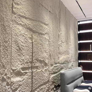 Grande dalle de pierre <span class=keywords><strong>magique</strong></span> de cube de lumière d'<span class=keywords><strong>ardoise</strong></span> de simulation de pierre de culture de conception moderne pour le mur de fond de villa pour le commerce extérieur - Product Image 4
