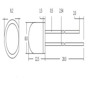 10 cái 8 mét Led Diode <span class=keywords><strong>F8</strong></span> màu đỏ màu vàng màu xanh màu xanh lá cây trắng đèn LED Diod linh kiện điện tử - Product Image 5