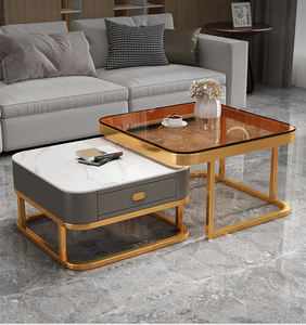 Juego de Muebles de Sala de Estar Modernos de Lujo Ligero, Piedra Sinterizada con Almacenamiento, Muebles de Sala de Estar Montados en la Pared - Product Image 5