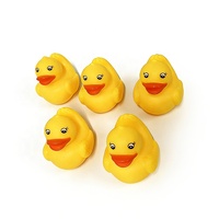 Mini canards en PVC 5 pièces multicolores, jouets de bain pour bébé, jouets aquatiques d'été, jouets sonores flottants, divertissement de bain, fonction de pulvérisation par pression, MY TOYS, unisexe