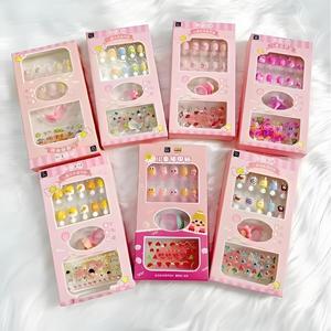 Custom Printed Private Label Press on Nail Packaging Box Eco-Friendly Matt Lamination Sponge Lined Clear Pink <b>Folders</b> - Product Image 2