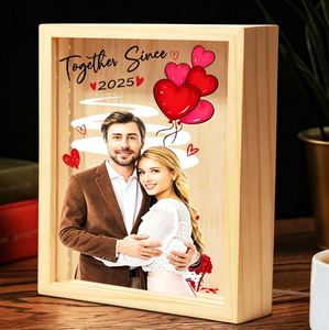 Modern <b>Double</b> Transparent <b>Photo</b> <b>Frames</b> Custom UV Printing Logo Fashion Couple Home Decor Ornament - Product Image 4