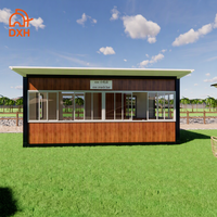 conteneur préfabriquée facile à assembler en usine Magasin de conteneur modulaire préfabriqué mobile Kiosque de café extérieur