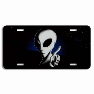 Alien World Universe Venta caliente Aluminio Metal Matrícula Digital Car Number Plates Blank Custom Your Photo Text Wholesale - Product Image 3