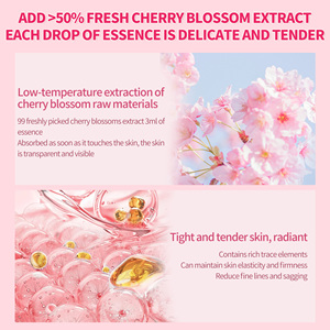 AESTHTANY OEM/ODM Kore Lüks Nemlendirici Kontrol Yağı Cilt Tonunu Aydınlatıcı Bakım Toneri Krem Serum Temizleyici 8 Parça Sakura Yüz Bakım Seti - Product Image 4
